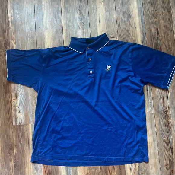Bobby Jones Classic Navy Golf Polo Shirt with Embroidered “ Winged Foot Club” - Picture 1 of 7